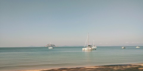 yacht in sea koh yao yai thailand