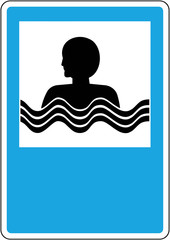 Service mark. Pool or beach. Russia.