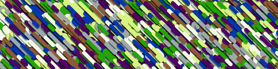 Color Abstract Lines and Circles Generative Art background illustration