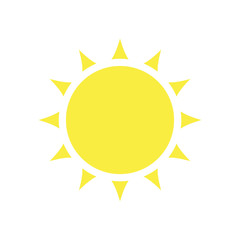 Sun icon. Trendy vector summer symbol for website design, web button, mobile app. Sun icon