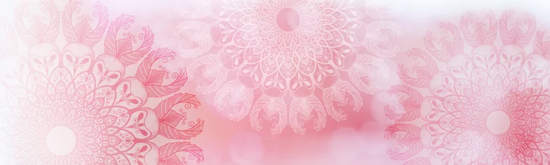 Crédence de cuisine en verre imprimé Mandala Soft colorful pattern with mandala element. Vintage decorative elements.  Islam, Arabic, Indian, Ottoman motifs.