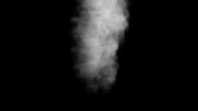 Stock 4k: Fog or smoke, vapor isolated transparent special effect, smoky abstract in black and white. Royalty high-quality free stock footage of white smoke, vapor, fog overlay fly on black background