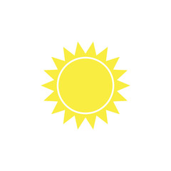 Sun icon. Trendy vector summer symbol for website design, web button, mobile app. Sun icon