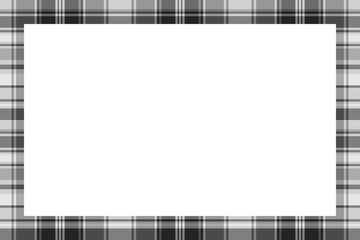 Rectangle borders and Frames vector. Border pattern geometric vintage frame design. Scottish tartan plaid fabric texture. Template for gift card, collage, scrapbook or photo album and portrait.