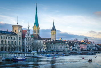 Zurich Lake and town