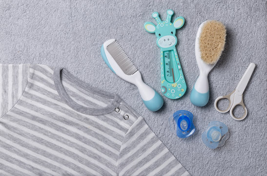 Baby Clothes With Hygiene Items. Baby Accesories