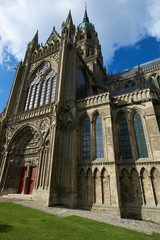 Fototapeta na wymiar Bayeux Cathedral view