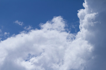 Naklejka na ściany i meble a blue sky with clouds
