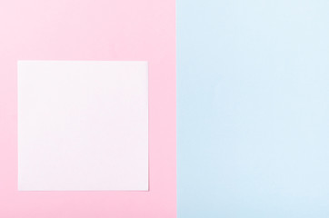 Colored paper composition. Flat lay, layout and tabletop.