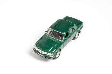 toy cars on white background