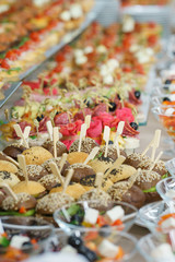 Catering and guest meals during the event. Quick mini snacks in a special beautiful dish.