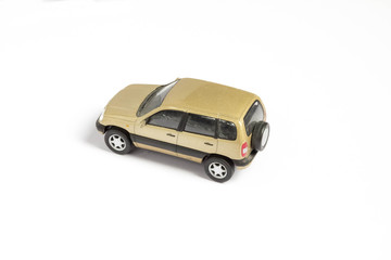 toy car on a white background