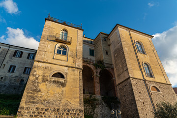 Glimpses of the historic center of Isernia, capital of the homonymous province of Molise, a...