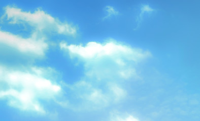 blue sky with beautiful natural white clouds	