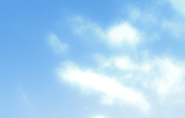Naklejka na ściany i meble blue sky with beautiful natural white clouds 