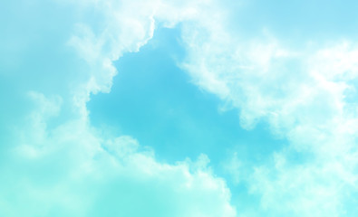 blue sky with beautiful natural white clouds	