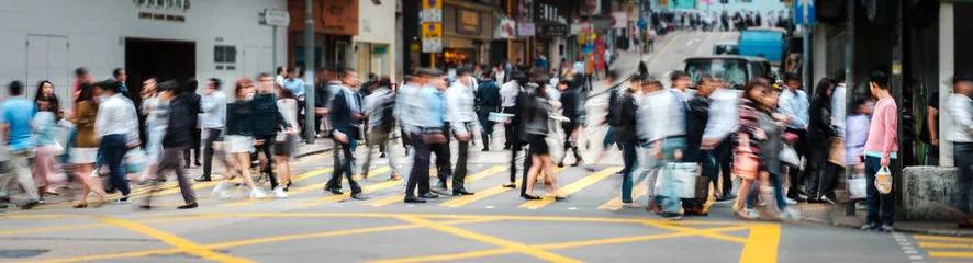 Foto op Plexiglas people walking - motion blur © hanohiki