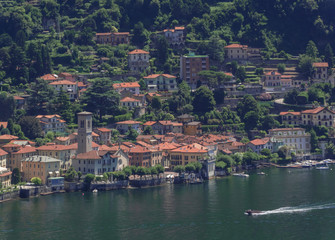 Fototapeta na wymiar Torno, a beautiful and romantic Lombard village overlooking the southern coast of Como Lake