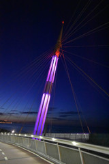 Obraz premium Ponte del Mare in Pescara by Night