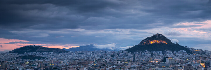 Lycabettus hill in Athens.