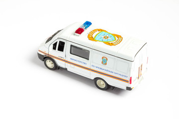 toy car on a white background