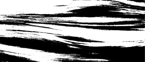 Vector brush sroke texture. Distressed uneven grunge background. Abstract distressed vector illustration. Overlay over any design to create interesting effect and depth. Black isolated on white. EPS10