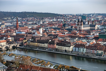 Obraz premium Wurzburg Germany cityscape