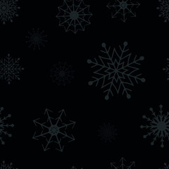 Fototapeta na wymiar Seasonial Winter Holiday Snowflake Collection