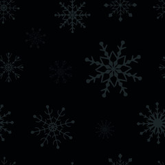 Naklejka na ściany i meble Seasonial Winter Holiday Snowflake Collection