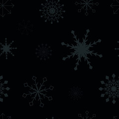 Fototapeta na wymiar Seasonial Winter Holiday Snowflake Collection