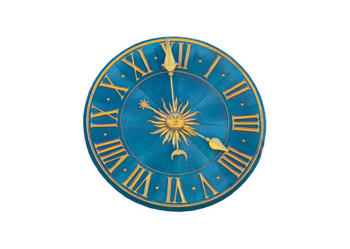 vintage dial isolated on white background