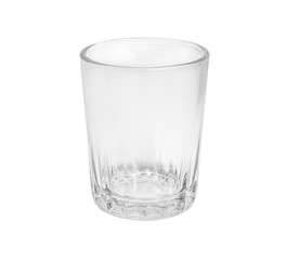 Small glass on white background.