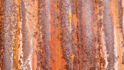 Rust on the old galvanized sheet