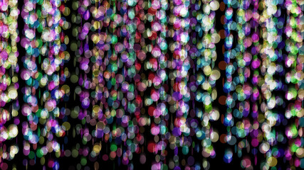 Background color curtain of circles