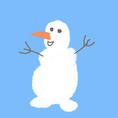 snowman with santa hat