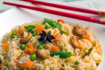 Vegetable fried rice