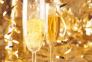 Happy New Year. Christmas and New Year  blurred holidays background