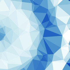 Obraz premium Classic Blue Abstract trianglify Generative Art background illustration