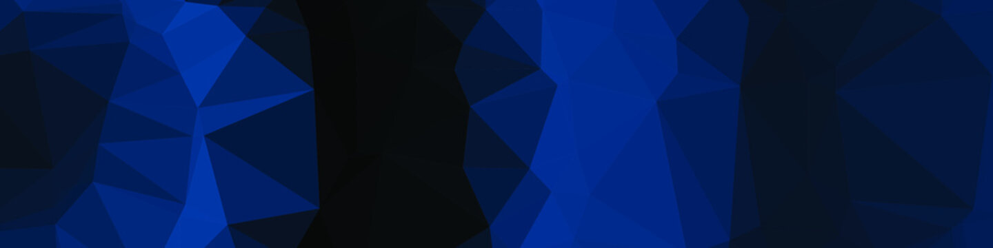 Classic Blue Abstract trianglify Generative Art background illustration