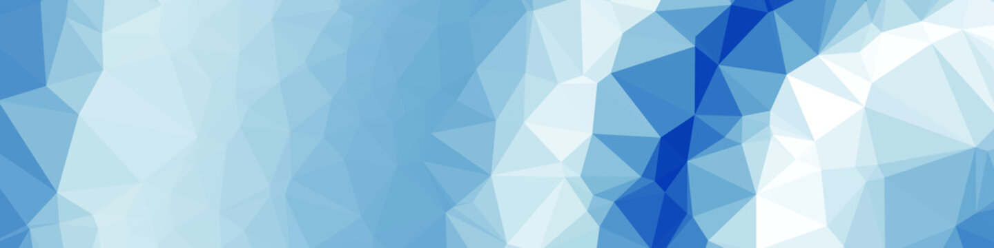 Classic Blue Abstract trianglify Generative Art background illustration