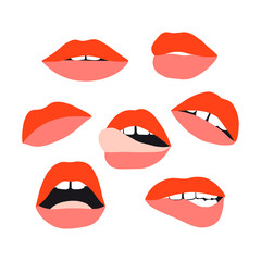 Woman's lip set