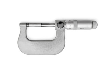 Micrometer on a white background.