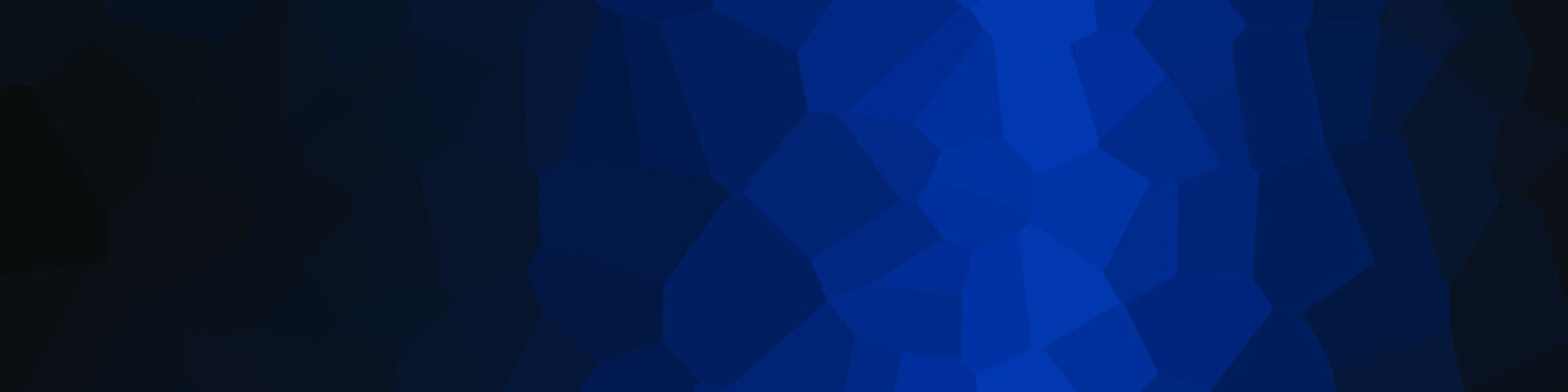 Classic Blue Abstract trianglify Generative Art background illustration