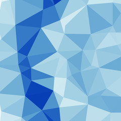 Classic Blue Abstract trianglify Generative Art background illustration