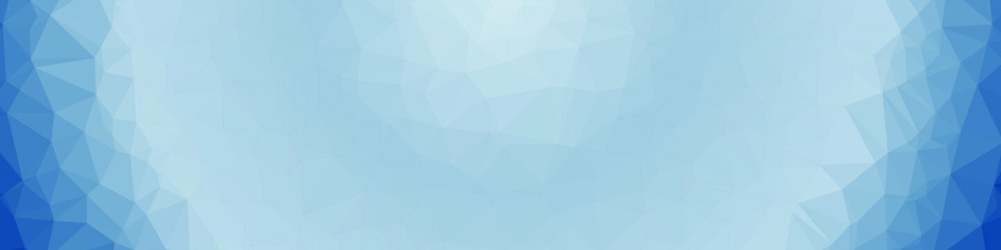 Classic Blue Abstract trianglify Generative Art background illustration