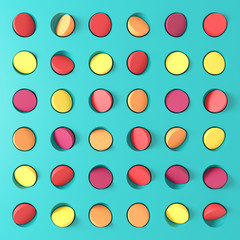 Abstract background of geometric shapes. 3D rendering.