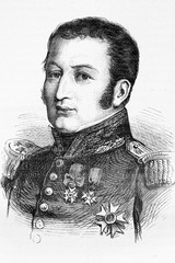 Obraz premium General David Etienne Maurice Gerard. French painter and politician. Born 1748, died 1825. Antique illustration. 1890.