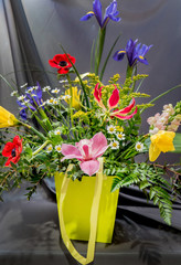 Obraz premium nice fresh bouquet in the vase