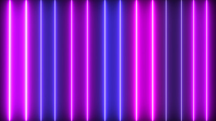 Colorful neon shinny glowing light lines background. 