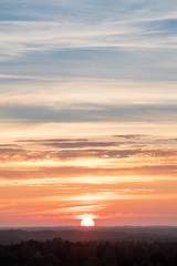 Fototapeta na wymiar Sunset over the Aland islands